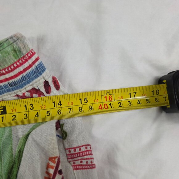 Rachel Zoe Womens Size Small White Patterned Pants Colorful Lightweight Casual - Picture 8 of 10